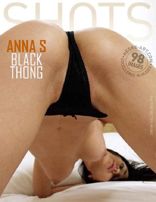 Anna S svart thong